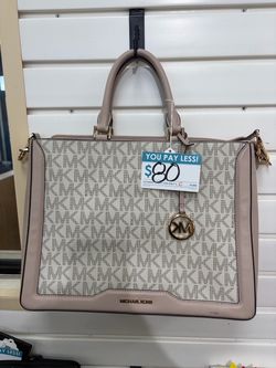 Michael Kors Signature Logo Satchel Handbag