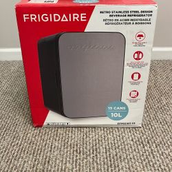 Retro Stainless Steel Design Beverage Refrigerator 