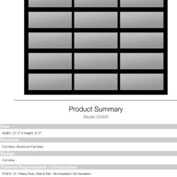 Garage Door - Fullvision Glass Door - Black - $4000 - OBO