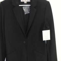 NWT WOMENS BOSTON PROPER BLACK BLAZER