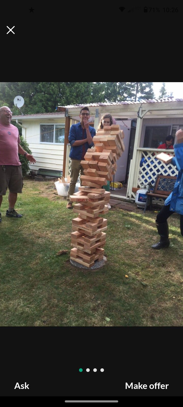Xl Giant Jenga W/ Carrying Case