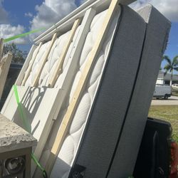 Full-Size Bed And Headboard