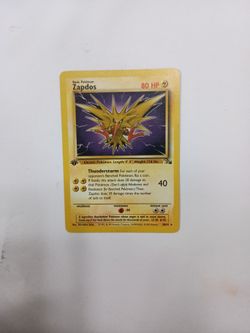 Zapdos 30/62  1st Edition Vintage Pokemon Card 