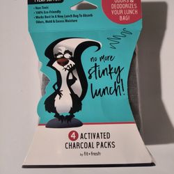 Fit+Fresh Four Pack Activated Charcoal Packs