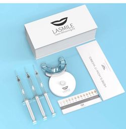 LA Smile-Whiter Teeth,Dental-Grade Whitening Teeth Whitening Kit with LED Light Helps to Remove Stains from Coffee&Smoking&Wine&Soda