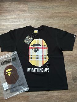 Black Burberry bape shirt- Large
