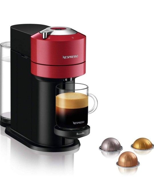 Nespresso Vertuo Next Coffee and Espresso Machine by Breville, Cherry Red, 1.1 Liters
Nespresso
Capacity
1.1 Liters
Color
Red
Product Dimensions
6"D x