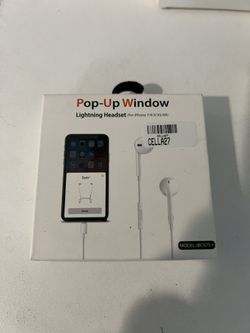 Brand New - Popup Window Lightning Headset