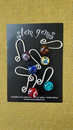 Brand new wine glass charms
