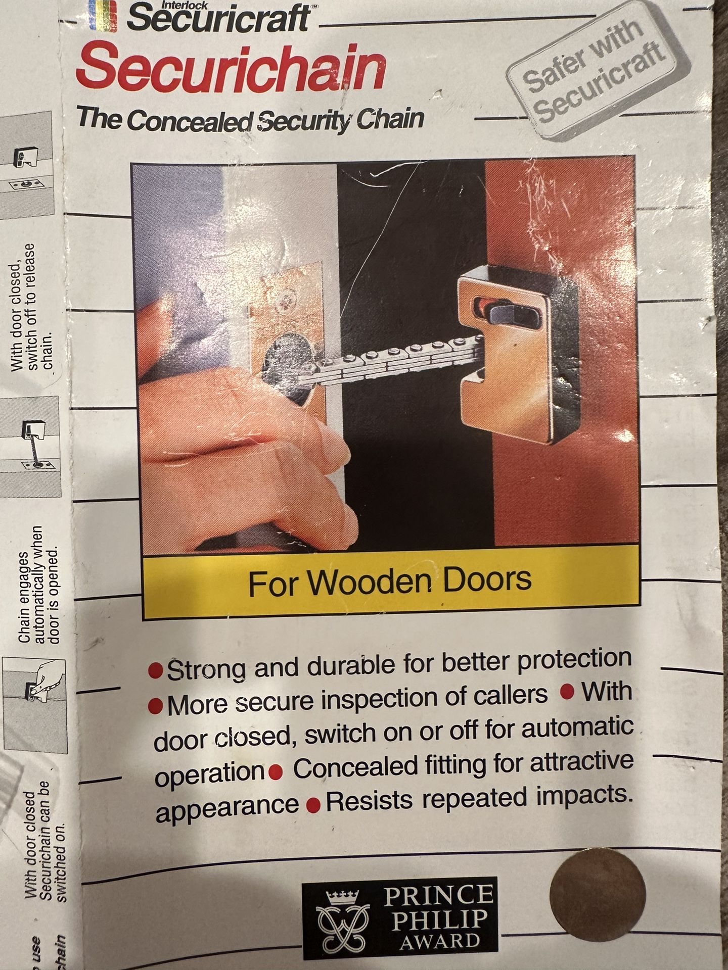 Security Chain For Wood Door
