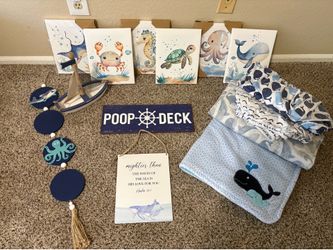 Nursery decor- Ocean/Whale theme