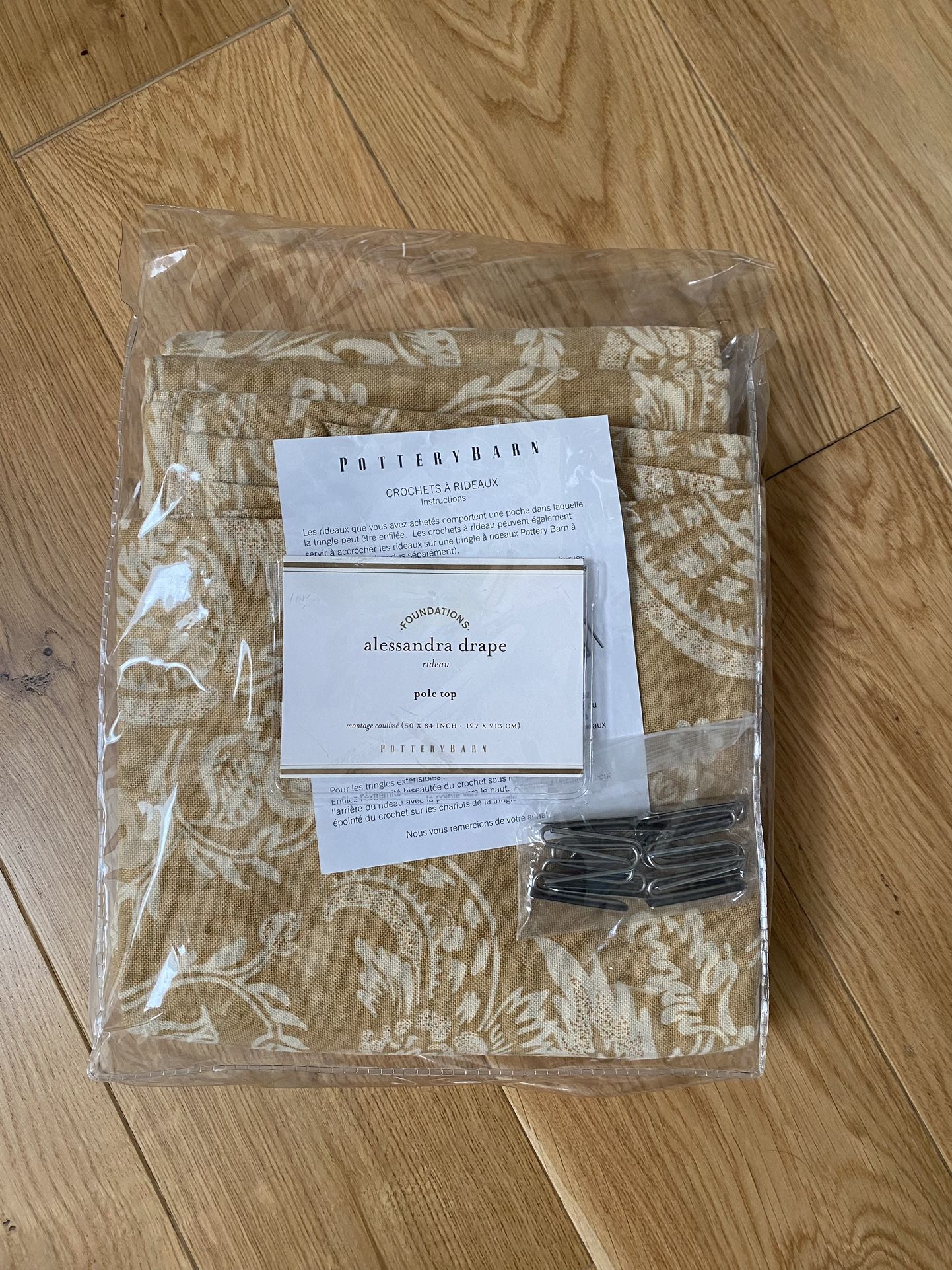 Pottery Barn Alessandra Linen Cotton Curtains Drapes