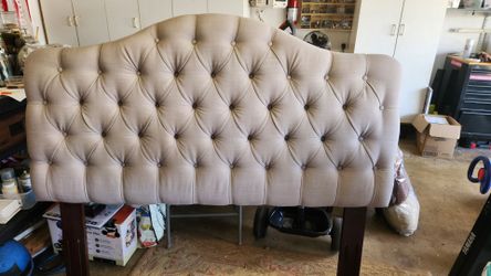 Gray Queen size headboard