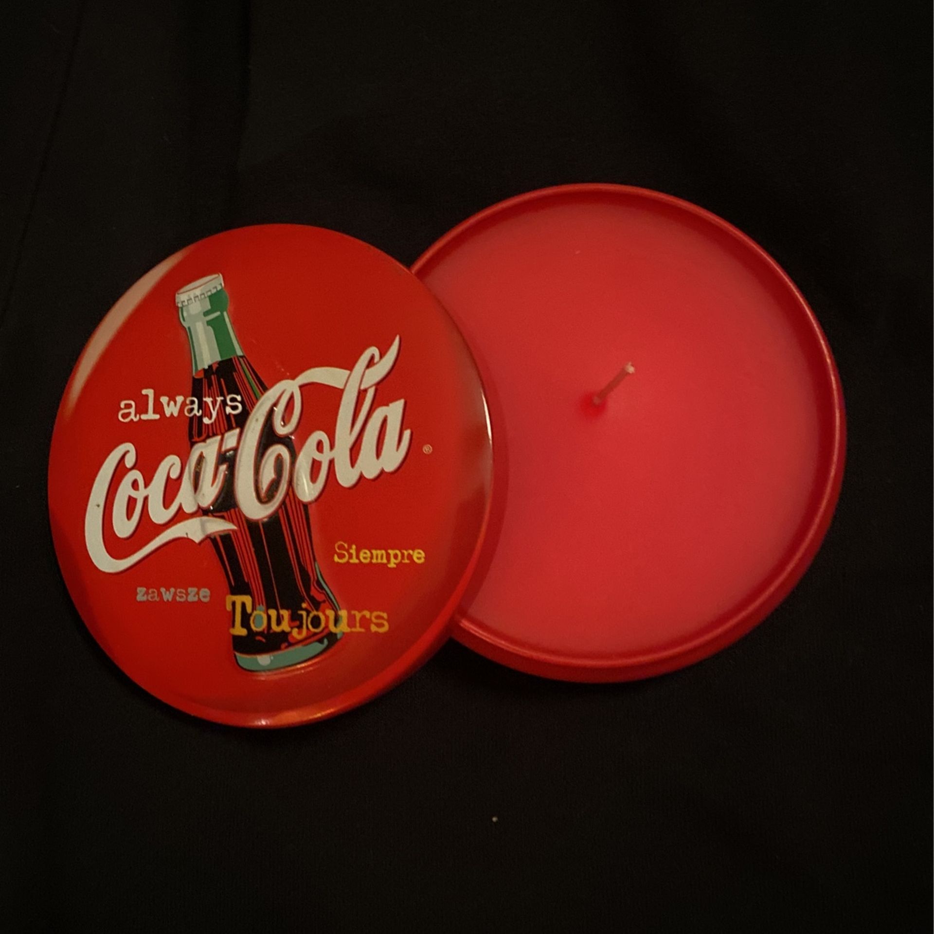 Coca-Cola Tin/candle