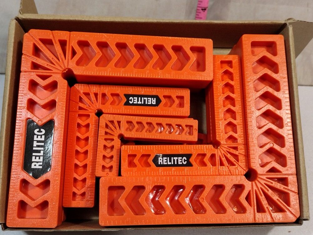 @CNG #3 90 DEGREE ANGLE WOOD WORKING CORNER CLAMP ORANGE LS SQUARES 12 PK FITS RT001