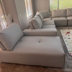 Sectional Sofa (Laf chair, wedege chaise Armless chair)