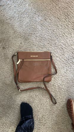 Michael Kors Brown Leather Crossbody Bag