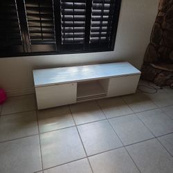 White TV Stand 