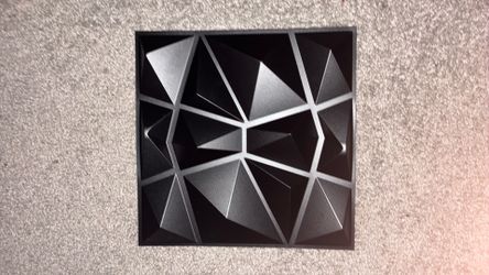 3D Dimond cut Design wall panels and  it comes with 20 in the pack