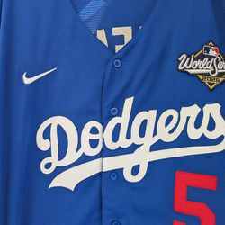 Dodgers Jersey #5 Freeman Blue L