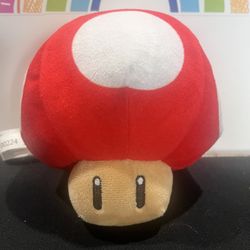 SUPER MARIO PLUSH! RED MUSHROOM 5 INCH ROUND