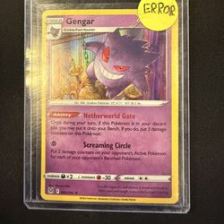 Error Holo Bleed lost Origin Gengar 