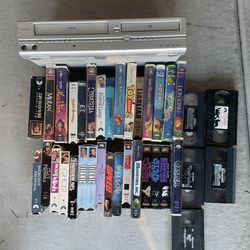 Movie Collection(DVDs and VHS) W/ Player $100