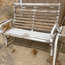 Outside Bench And Table 