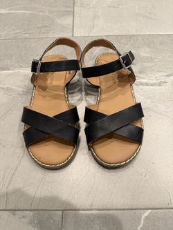 Tucker & Tate Girls Sandals Girl's Size 11 Black