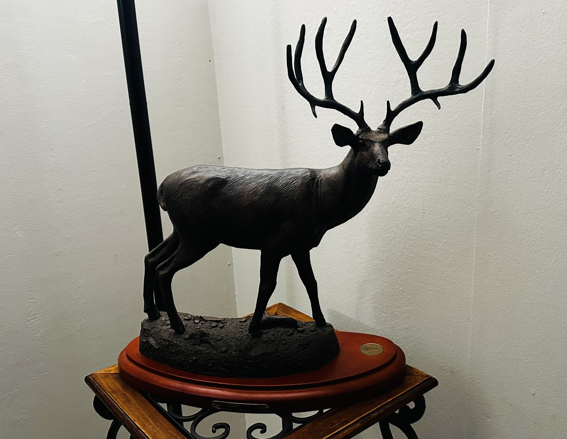 Bronze Mule Deer Statue