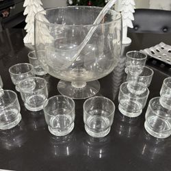 Princess House Punch Bowl Set