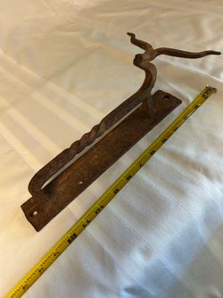 Western Hand Forged Iron Steer Door Handle