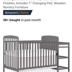 Infant/ Baby Crib And Changing Station