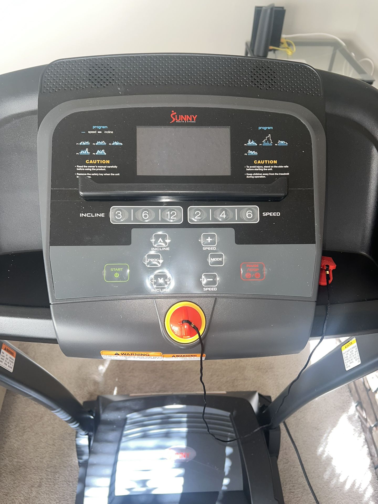 New Sunny Health and Fitness treadmill