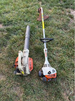 Stihl blower and weed eater