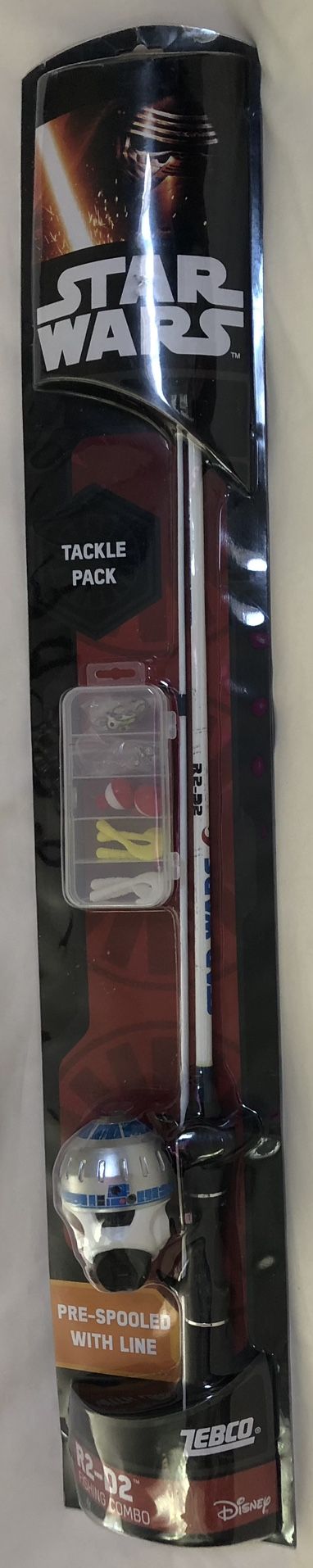 【STAR WARS】R2-D2 fishing combo 釣具 Zebco Star Wars R2-D2 Spincast 5' 6
