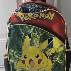 Authentic Pokemon Front Pocket  School  Bag Backpack - 16
