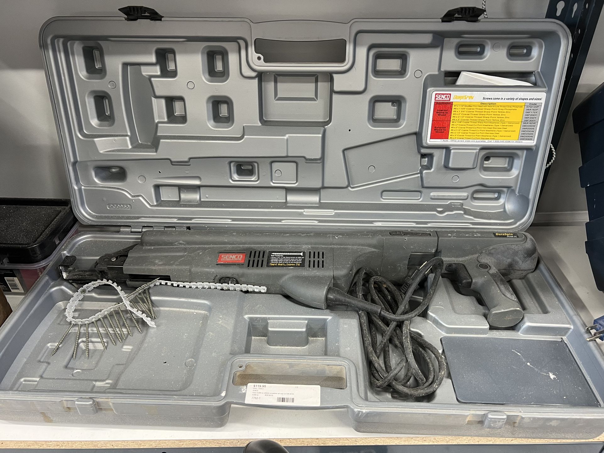 Senco ds300-ac collated screwdriver with case