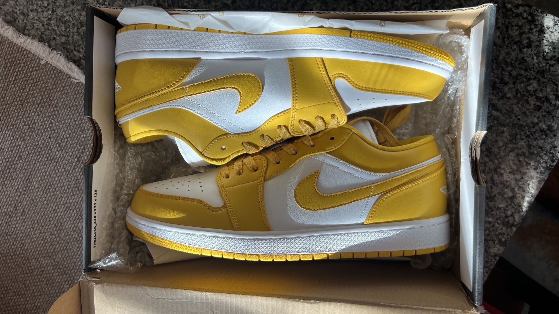 Air Jordan 1 Low (GS) White/Pollen