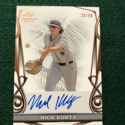 Nick Kurtz Autographed Numbered Card
