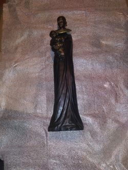 Hand carved African art 15" tall