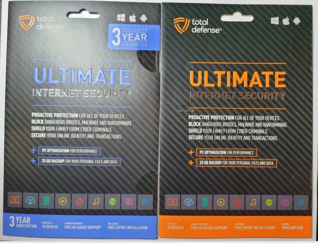 Total Defense Ultimate Security 3 Years And A 1 Year Defense Ultimate Security $25 For Both
