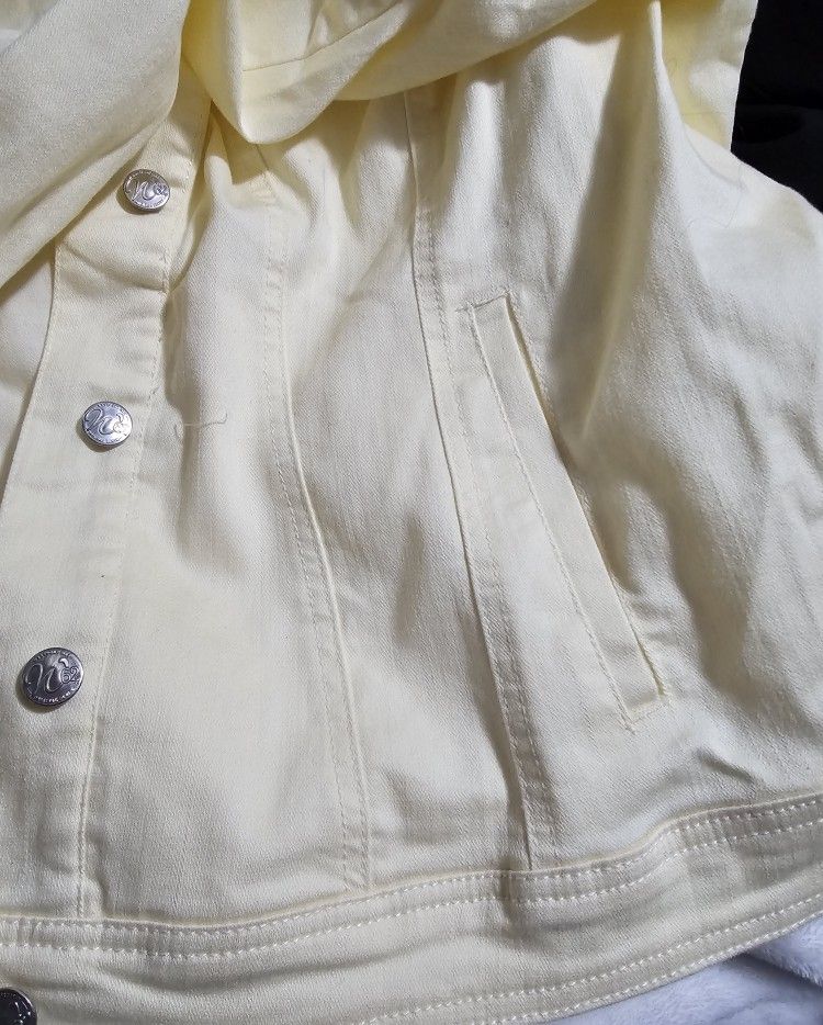 Dress Barn Yellow Denin Jacket 