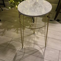 Side Table Marble On The Top