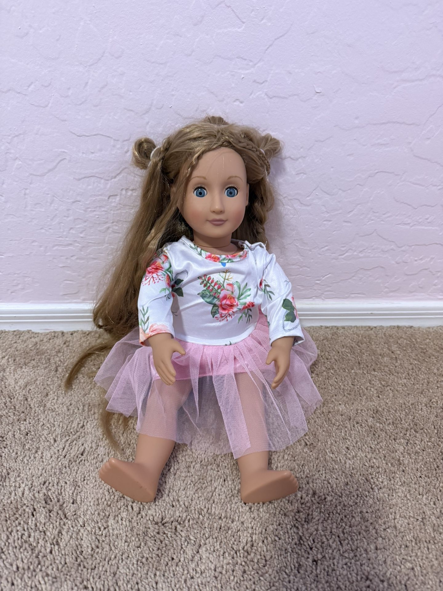 Our Generation Doll with Floral Outfit