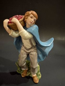 2004 Thomas Kinkade Hawthorne Village Devoted Peasant Nativity Figurine AS IS