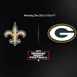 COSM La Packers Vs Saints (2) Dome Tickets For Sale 
