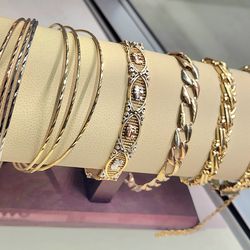 Bracelets 10kt 14kt gold Semanario