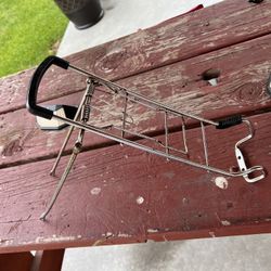 chrome rear bicycle rack