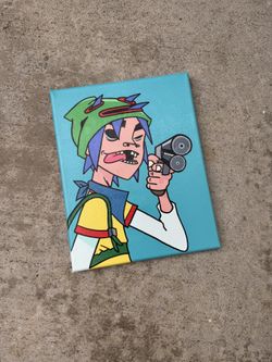 Gorillaz 2D Canvas Painting 